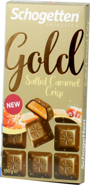 Schogеtten. Gold Salted Caramel Crisp 100 гр. карт.упаковка