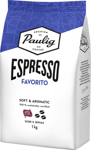 PAULIG. Espresso Favorito (зерновой) 1 кг. мягкая упаковка