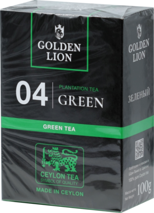 GOLDEN LION. 04 Green tea 100 гр. карт.пачка