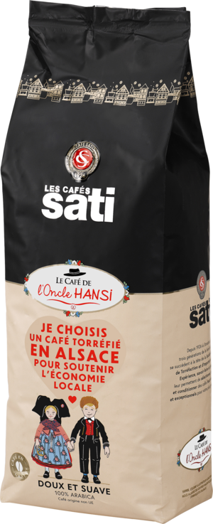 Les Cafés Sati. L'Oncle Hansi 1 кг. мягкая упаковка