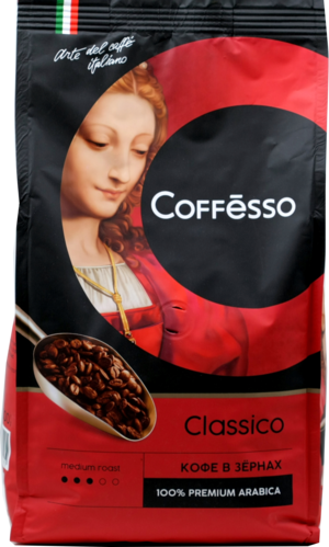 COFFESSO. Classico зерновой 1 кг. мягкая упаковка