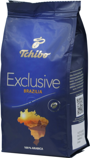 Tchibo. Exclusive Brazilia (зерновой) 200 гр. мягкая упаковка (Уцененная)