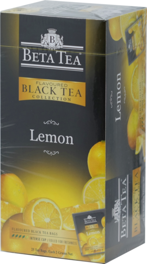 BETA TEA. Black Tea Collection. Лимон карт.пачка, 25 пак.