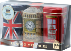 AHMAD TEA. London memories/Воспоминания Лондона 3 вкуса 140 гр. жест.банка