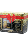 Kimbo. Новый год. Подарочный набор Кофе Kimbo молотый 250г + Чай Rishe Natur 100г 350 гр. карт.упаковка