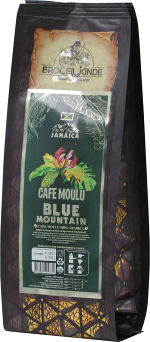 CAFE DE BROCELIANDE. Jamaica Blue Mountain молотый 250 гр. мягкая упаковка