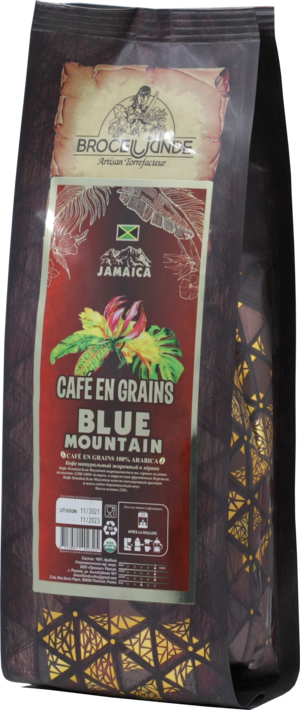 CAFE DE BROCELIANDE. Jamaica Blue Mountain зерновой 250 гр. мягкая упаковка