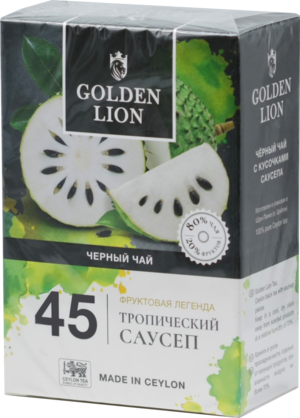 GOLDEN LION. Fruits legend. Тропический саусеп (черный) 90 гр. карт.пачка