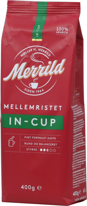 Merrild. In cup (молотый) 400 гр. мягкая упаковка