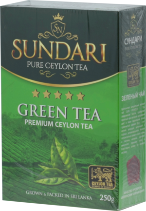Sundari. Green tea 250 гр. карт.пачка