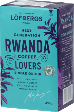 Lofbergs Lila. Rwanda Single Origin молотый 450 гр. мягкая упаковка (Уцененная)