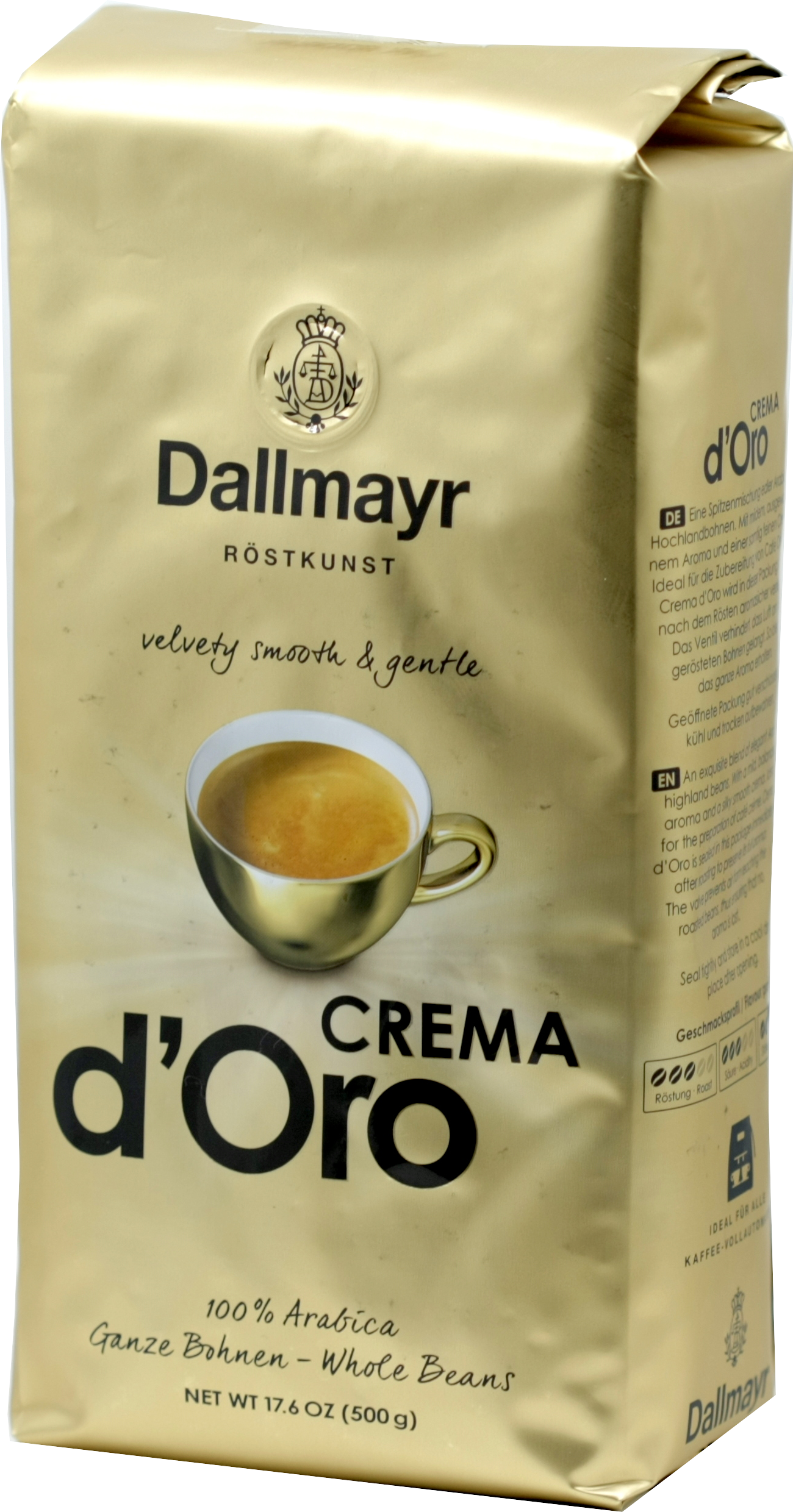 Dallmayr. Crema d’Oro зерно 500 гр. мягкая упаковка
