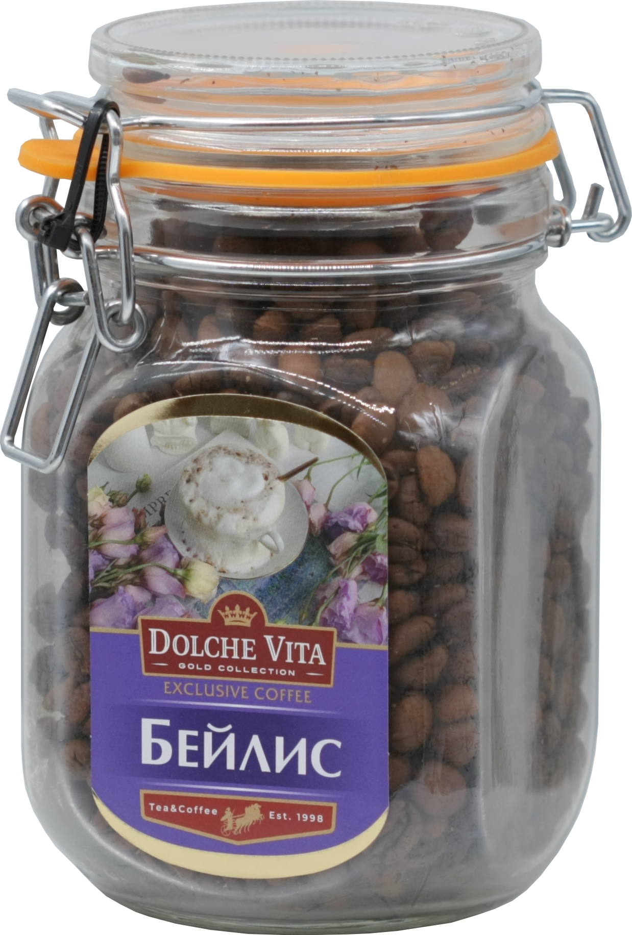 Dolche Vita. Бейлис кофе в зернах 240 гр. стекл.банка