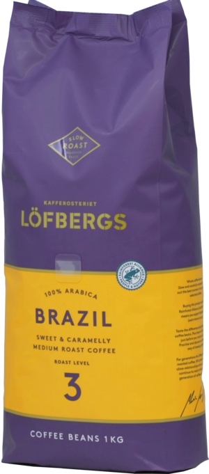 Lofbergs Lila. Brazil (зерновой) 1 кг. мягкая упаковка