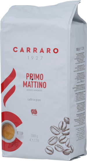 Carraro. Primo Mattino (зерновой) 1 кг. мягкая упаковка