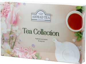 AHMAD TEA. Ассорти Чайная Коллекция 8 вкусов  карт.пачка, 40 пак.
