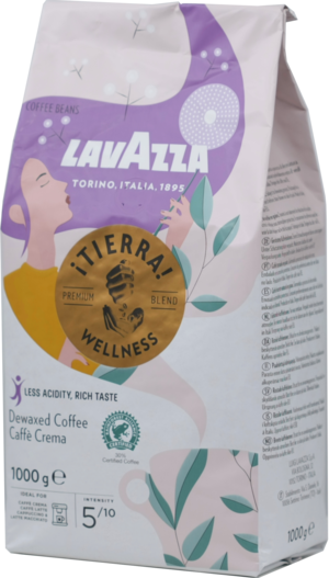 LAVAZZA. Tierra Wellness (зерновой) 1 кг. мягкая упаковка