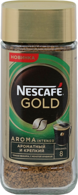 Nescafe. Gold Aroma Intenso 85 гр. стекл.банка