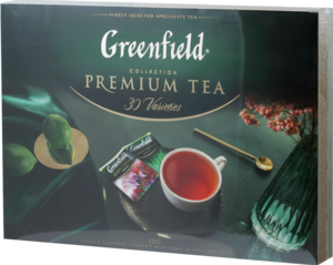 Greenfield. Premium Tea Collection (ассорти чая из 30 вкусов) карт.упаковка, 120 пирамидки