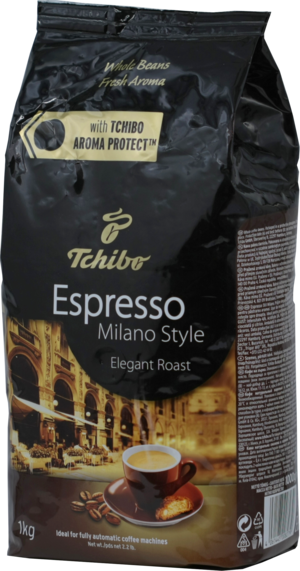 Tchibo. Espresso Milano Style (зерновой) 1 кг. мягкая упаковка