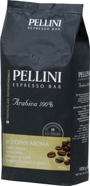 Pellini. Gran Aroma n°3 (зерновой) 1 кг. мягкая упаковка