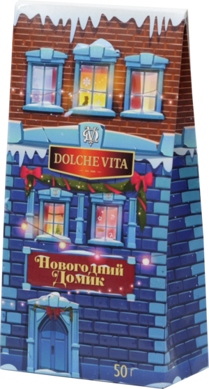 Dolche Vita. Новый год. Новогодний домик 50 гр. карт.упаковка