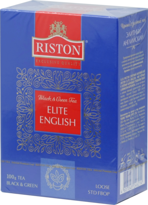 RISTON. English Elite Tea (Новый дизайн) 100 гр. карт.пачка