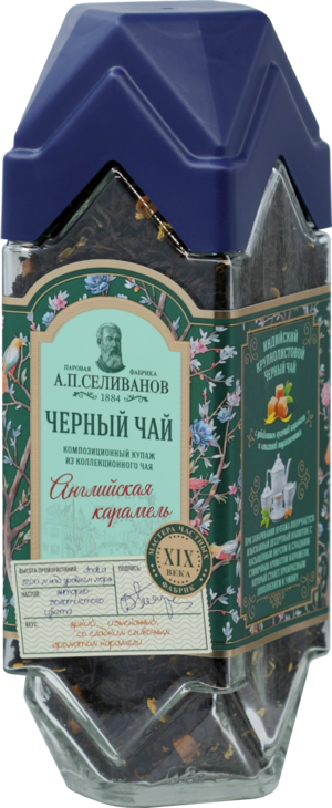 А.П. Селиванов. Коллекционный чай. Английская карамель 170 гр. стекл.банка