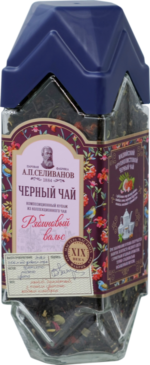 А.П. Селиванов. Коллекционный чай. Рябиновый вальс 180 гр. стекл.банка