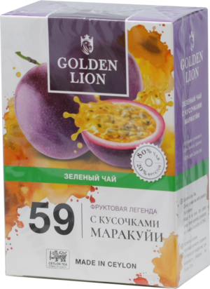 GOLDEN LION. Fruits legend. Маракуйя (зеленый) 90 гр. карт.пачка