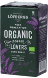 Lofbergs Lila. Organic Dark (молотый) 450 гр. мягкая упаковка