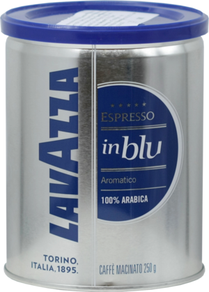 LAVAZZA. In Blue Espresso (молотый) 250 гр. жест.банка