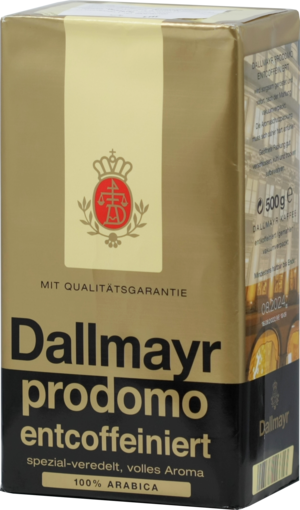 Dallmayr. Prodomo Entcoffeiniert (молотый) 500 гр. мягкая упаковка