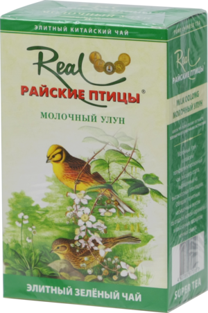 Real «Райские птицы». Зеленый чай Молочный улун 100 гр. карт.пачка